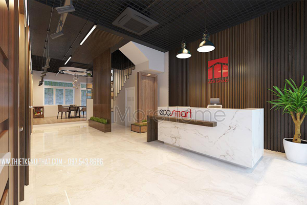  Thiết kế showroom cửa gỗ công nghiệp ATA Group ấn tượng