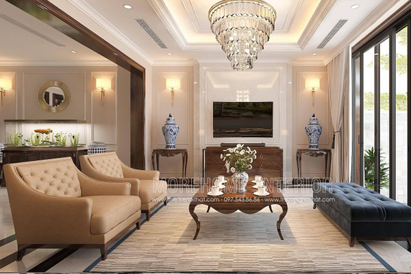  Mẫu sofa bọc da cao cấp tại An Hưng La Khê Hà Đông tân cổ điển