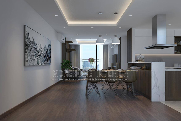  Mẫu bàn ăn 6 chỗ hiện đại chung cư ngoại giao đoàn