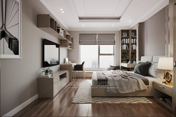  Kệ ti vi gỗ công nghiệp chung cư an Bình City hiện đại