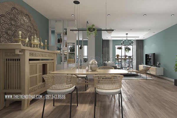  Mẫu kệ tủ thờ chung cư GoldMark City gỗ tự nhiên