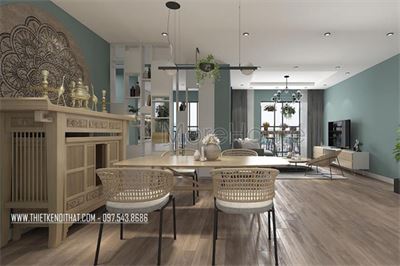 Mẫu kệ tủ thờ chung cư GoldMark City gỗ tự nhiên