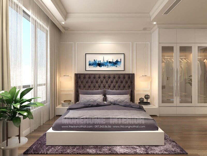 Cung cấp giường ngủ gỗ cao cấp cho căn hộ Penthouse tại Hà Nội.